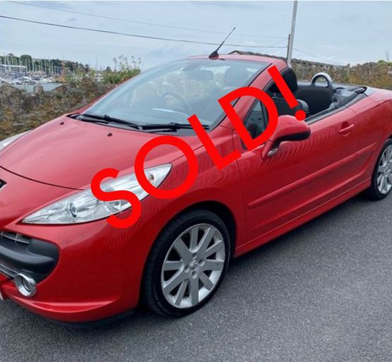 PEUGEOT 207 1.6 GT HDI Convertible 2008 MODEL IN RED