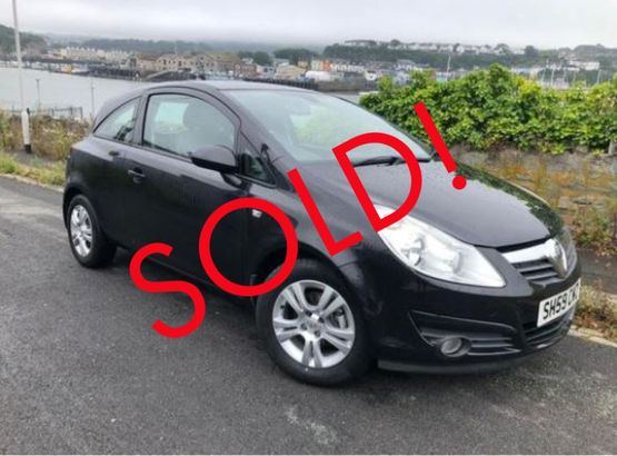 Vauxhall Corsa 2009 Model In Black 1.4 16 V Design 3 Door Hatch